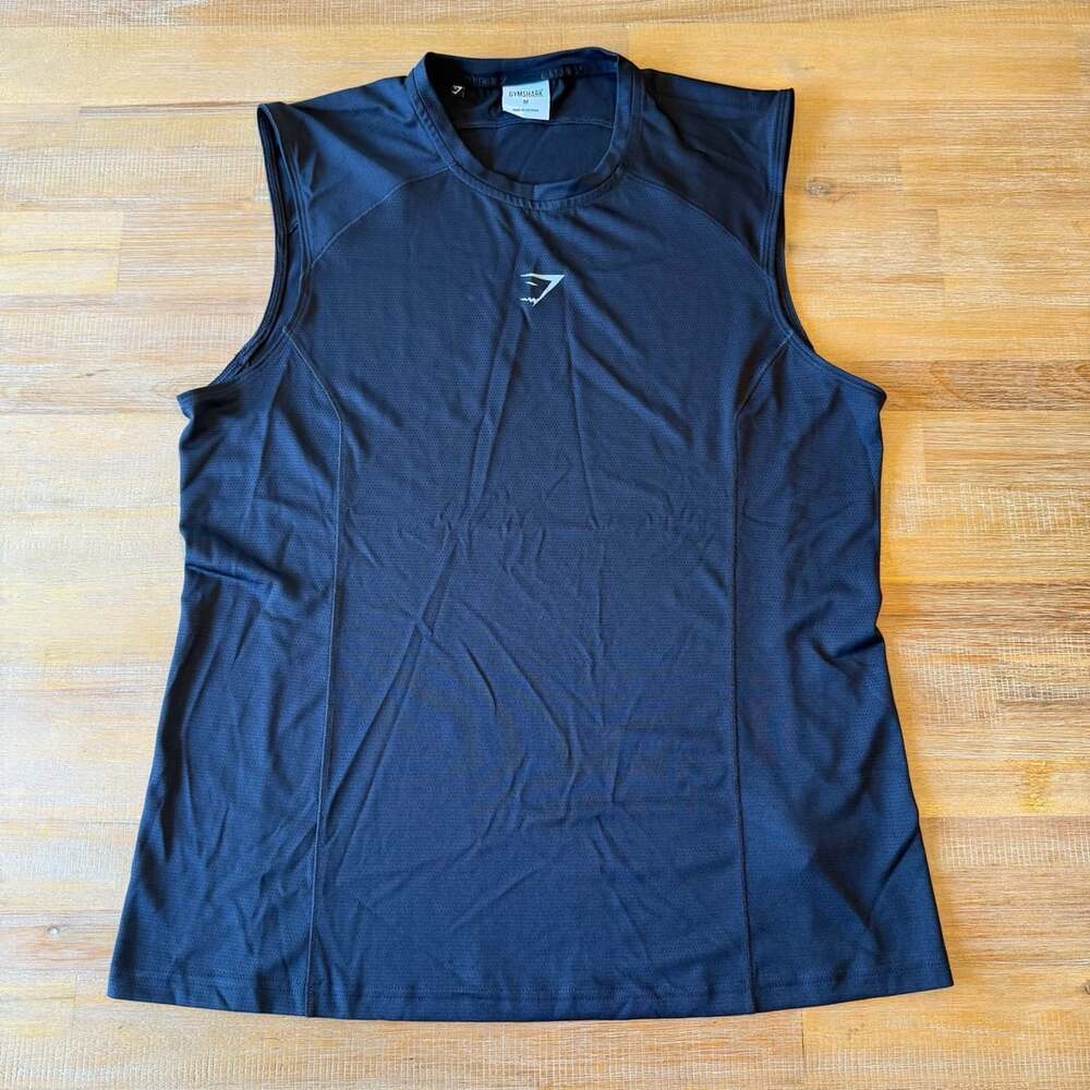 Gymshark Arrival Sleeveless T-Shirt Black Size M
